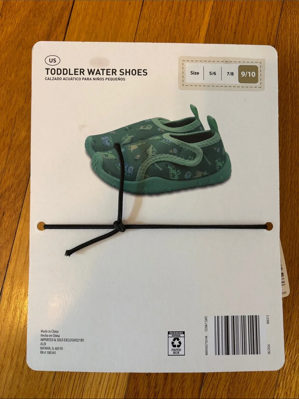 Toddler 9/10 Dinosaur Water Shoes